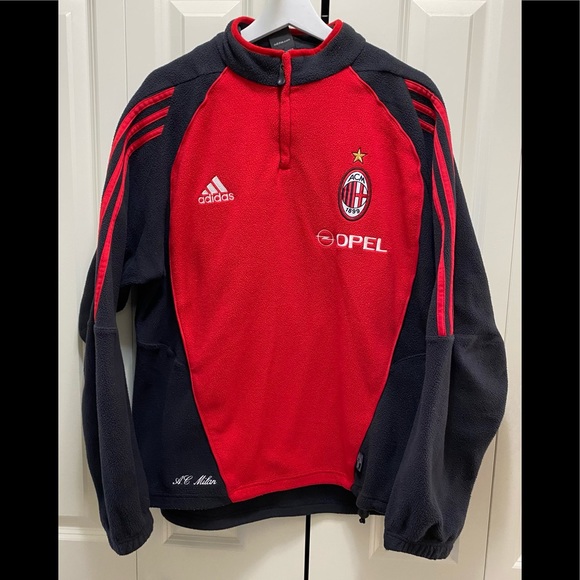adidas Other - SOLD- Adidas AC Milan FC Pullover Fleece Men’s L